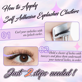 zanlufly worn with eye makeup in lifestyle shot, enhances eye definition benefit