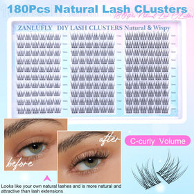zanlufly worn on eye demonstrating natural wispy everyday look