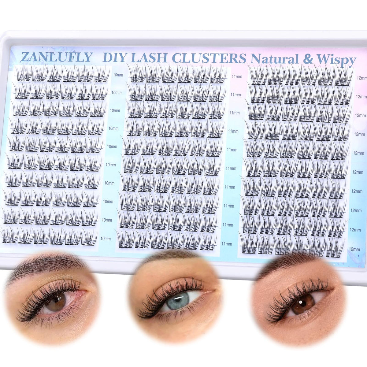 zanlufly lashes stored in compact case for safe reuse