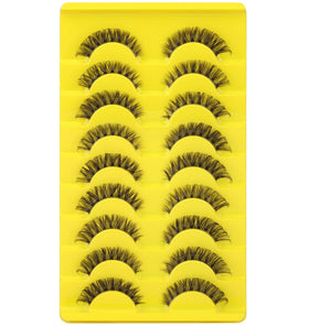 zanlufly lashes next to ruler showing length and curl for sizing