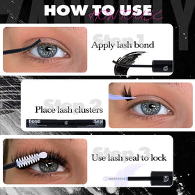 zanlufly before and after sealed lash line showing long-lasting finish