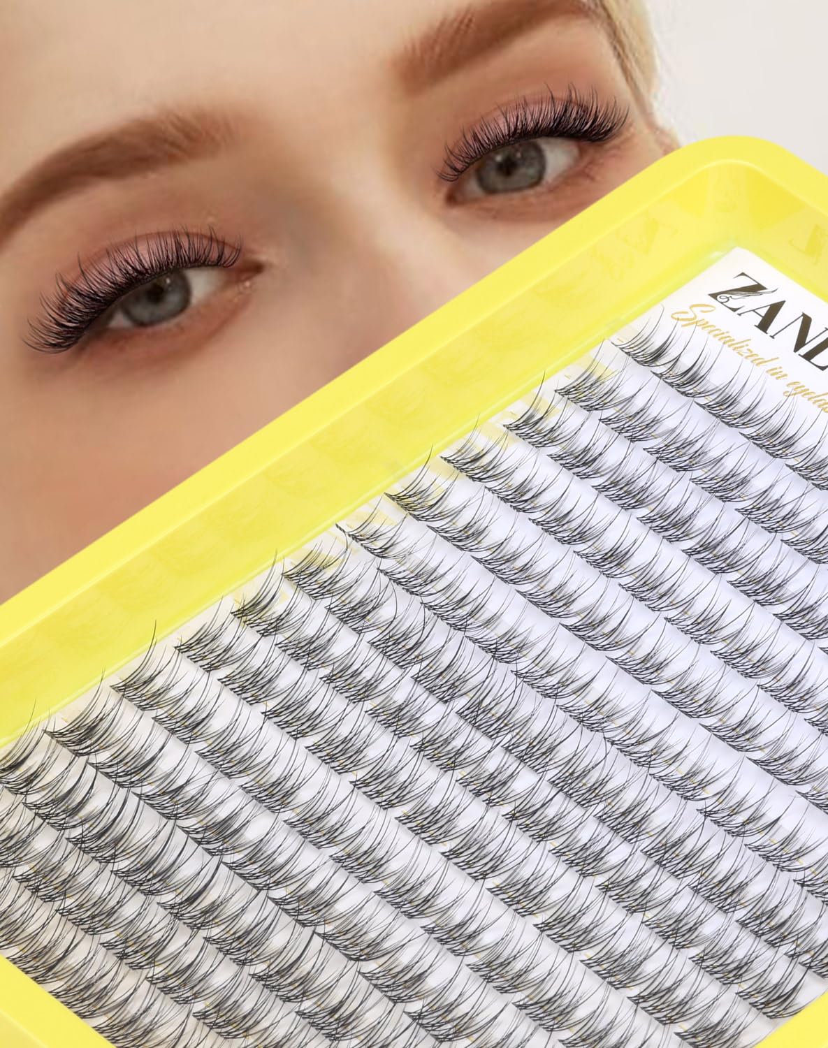zanlufly cleaned clusters stored for reuse illustrating durable, reusable lash care
