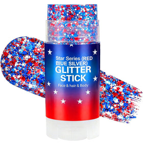 ZARICS front packaging showing patriotic glitter stick with clear benefits