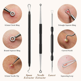 ZASZO tool gently positioned on skin to demonstrate careful extraction technique benefit