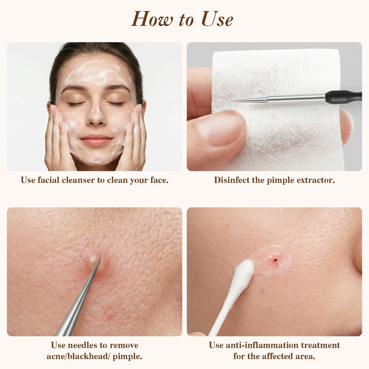 ZASZO product packaging with instruction sheet for safe, informed use benefit