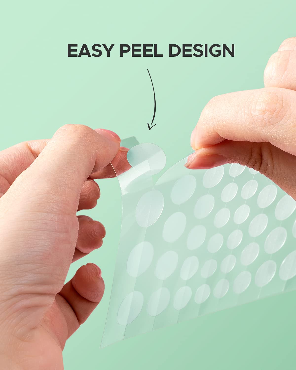 ZATKTK peeled patch from perforated film for wrinkle-free easy use