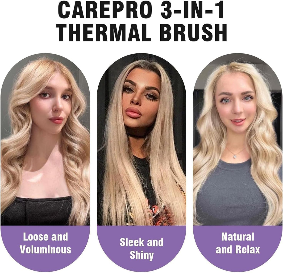 ZAVAREA brush held in hand to show lightweight size and easy control