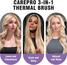 ZAVAREA brush held in hand to show lightweight size and easy control
