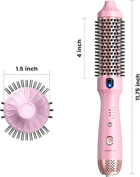 ZAVAREA finished hair showing shiny, frizz-reduced result after styling