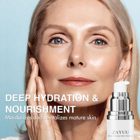 ZAYUU bottle beside moisturizer showing layering compatibility