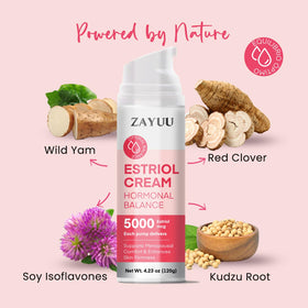 ZAYUU pump bottle in a hand showing size and three-month supply convenience