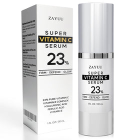 ZAYUU front bottle view showing sleek packaging and brightening benefit