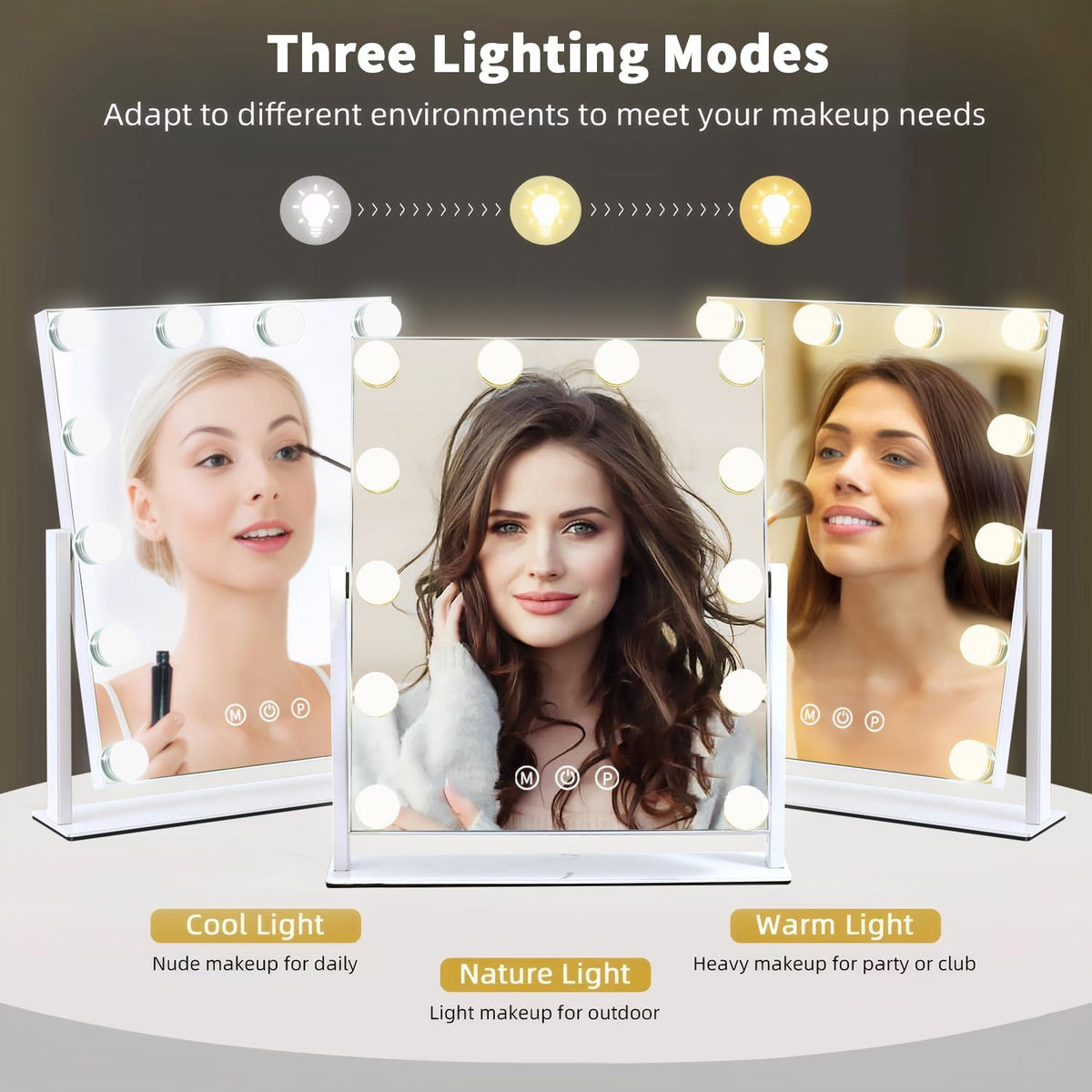 ZBOCAI touch control panel detail for easy mode and brightness adjustment