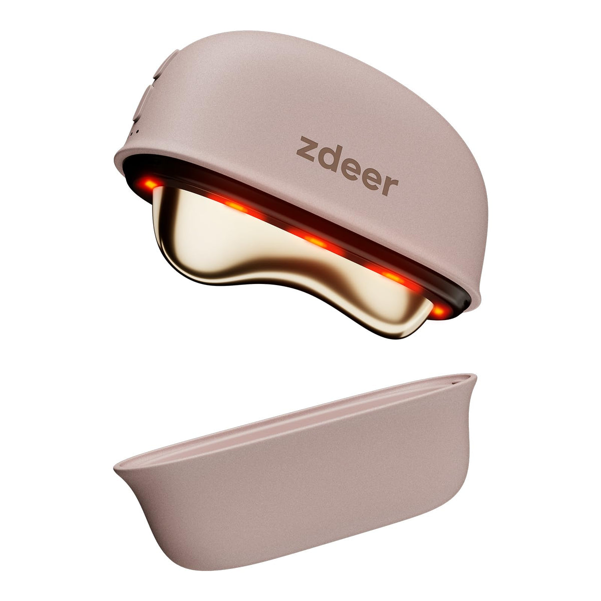 ZDEER GS5 front view showing ergonomic shape and pink finish for comfortable grip