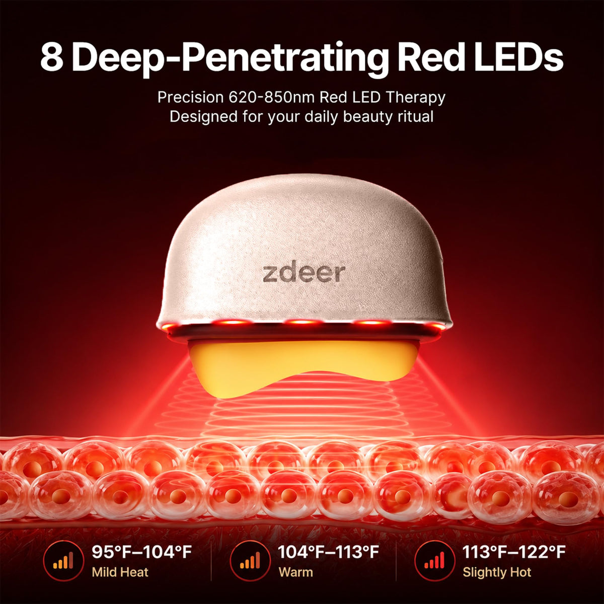 ZDEER GS5 used with facial serum showing enhanced absorption and smoother glide