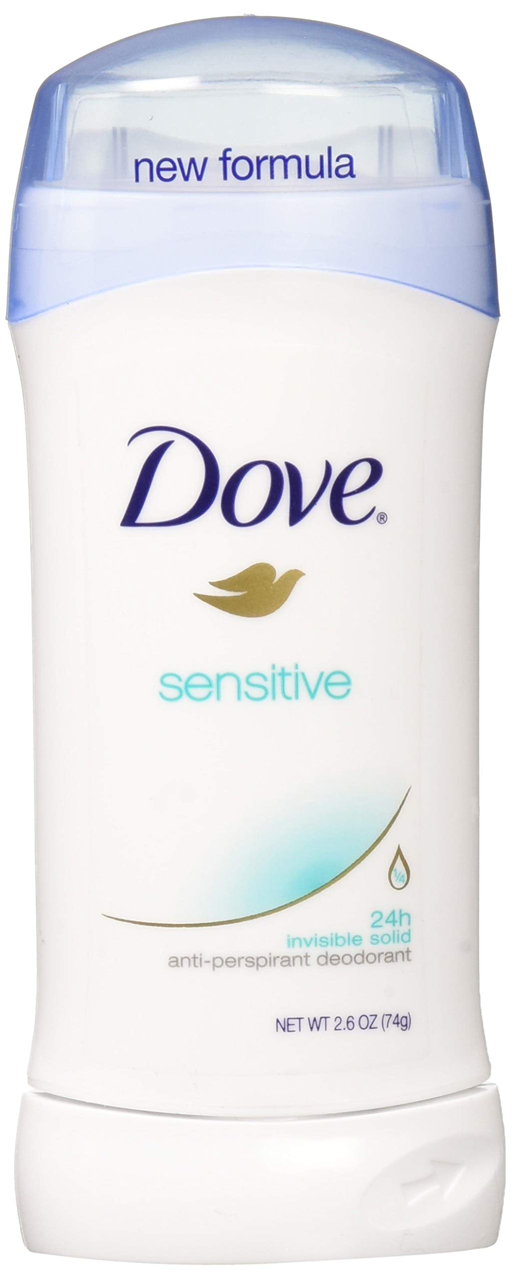 Unilever ZDove front packaging showing three 2.6 oz sticks and 24-hour protection benefit