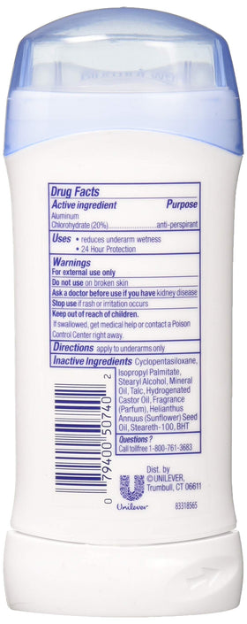 Unilever ZDove stick close-up on underarm demonstrating gentle application and reduced wetness