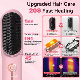 ZDXBO ceramic bristles texture detail that reduces frizz and protects hair cuticle