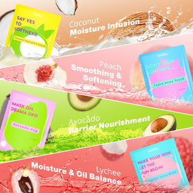 ZealSea kiwi and watermelon masks displayed showcasing energizing refresh