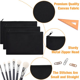 ZeeDix inside view opened pouch showing space for cosmetics and chargers