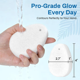 Hand holding Zeefpod pad to show size and easy grip benefit