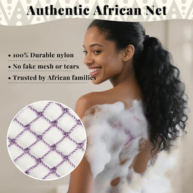 Zeefpod net sponge in use under shower producing rich lather for efficient cleansing