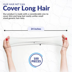 ZefeqCo hair net worn over a bun keeping hair tidy and discreet