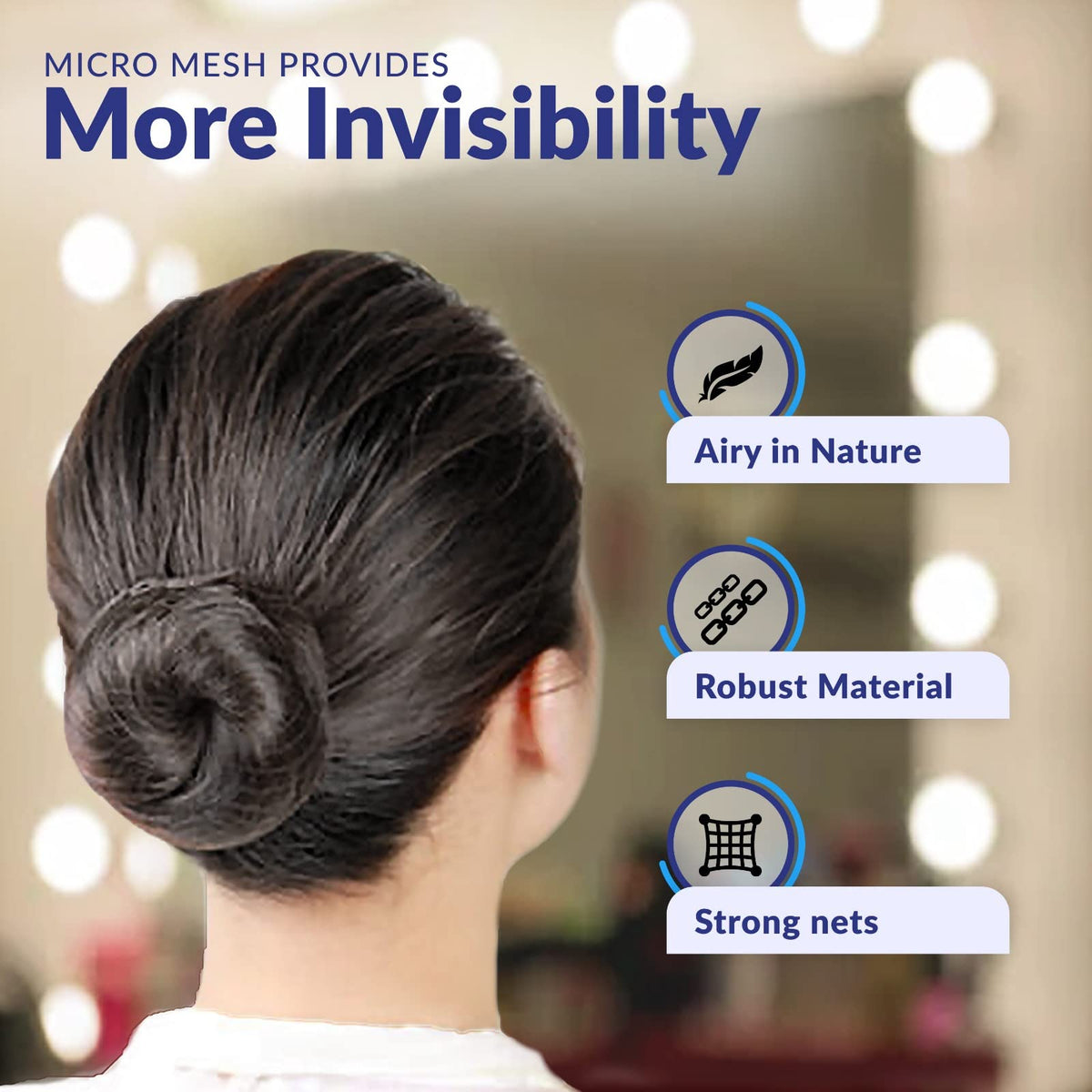 ZefeqCo hair net worn by kitchen staff for hygienic hair containment