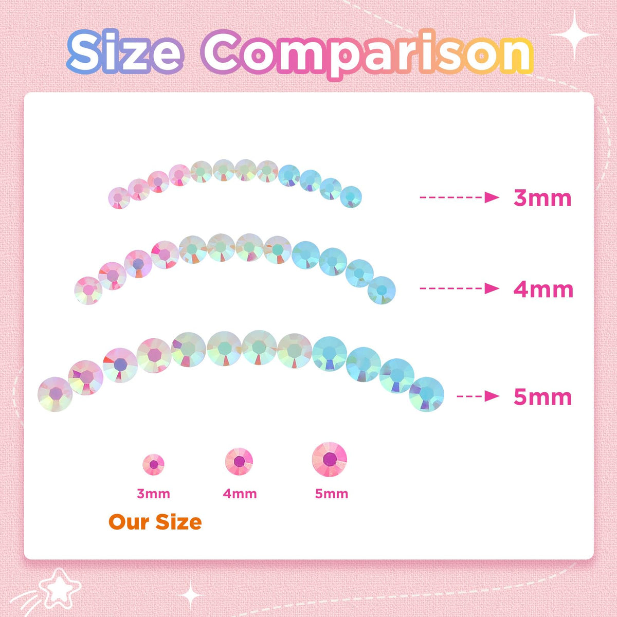 Zefy small rhinestones used in nail art offering precise sparkly accents