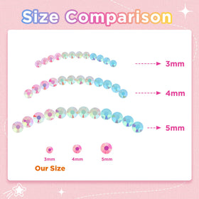 Zefy small rhinestones used in nail art offering precise sparkly accents