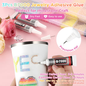 Zefy tweezers and pickup pen set for accurate gem placement and ease