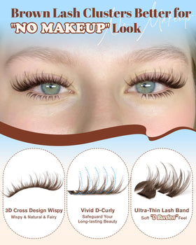 Zegaine lash cluster being placed with tweezers illustrating easy application control