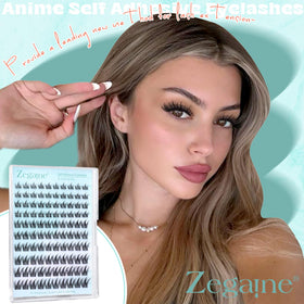 Zegaine lash cluster removal using tweezers demonstrating safe, glue-free handling