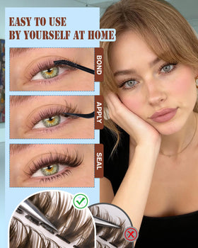Zegaine before and after lashes showing subtle enhancement and everyday polish