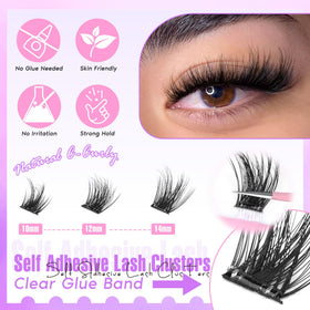 Zegaine clear adhesive band close-up highlighting glue-free convenience
