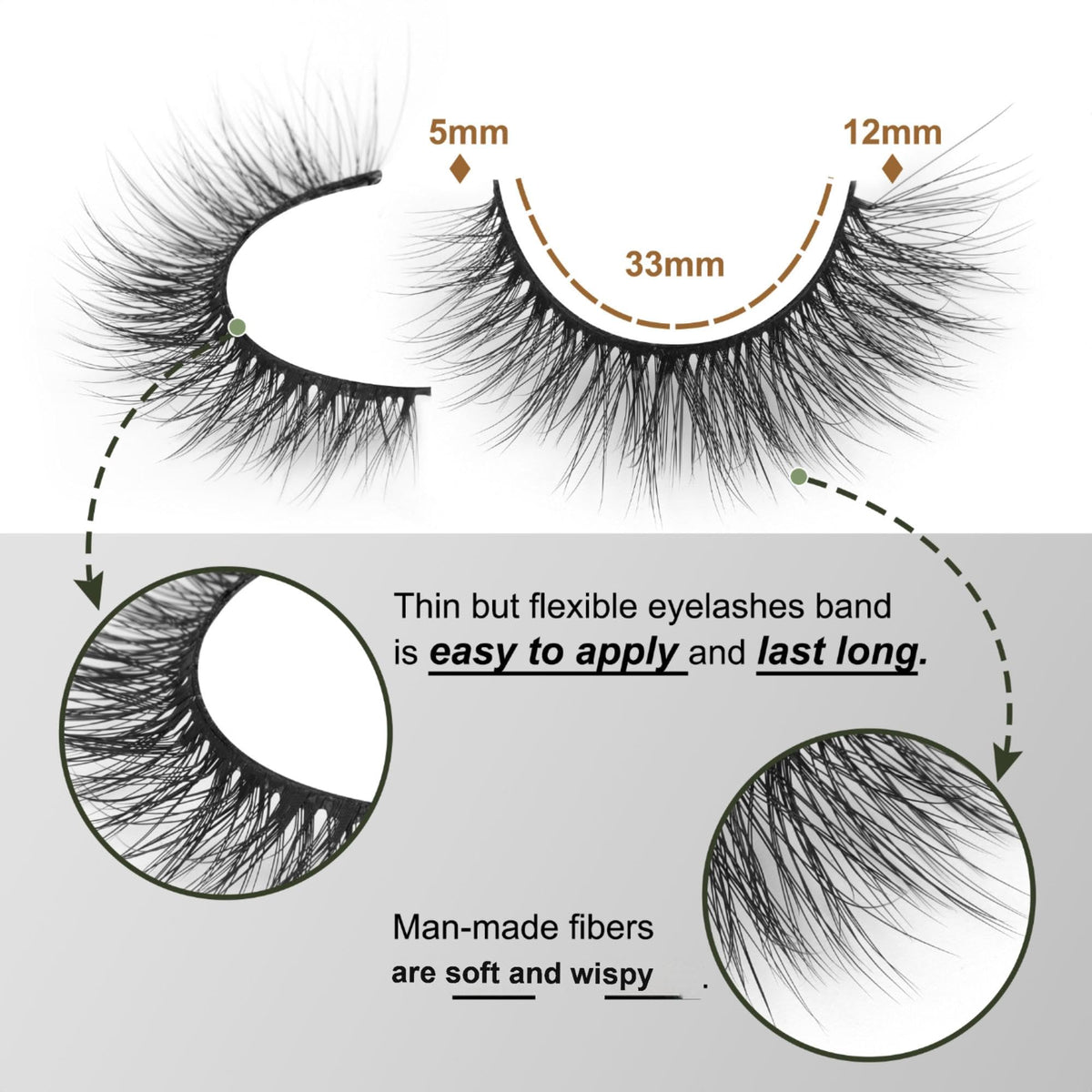 Zegaine detailed fiber texture highlighting soft faux mink feel