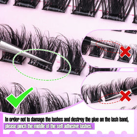 Zegaine lashes warming tip demonstration ensuring restored adhesion after cold transit
