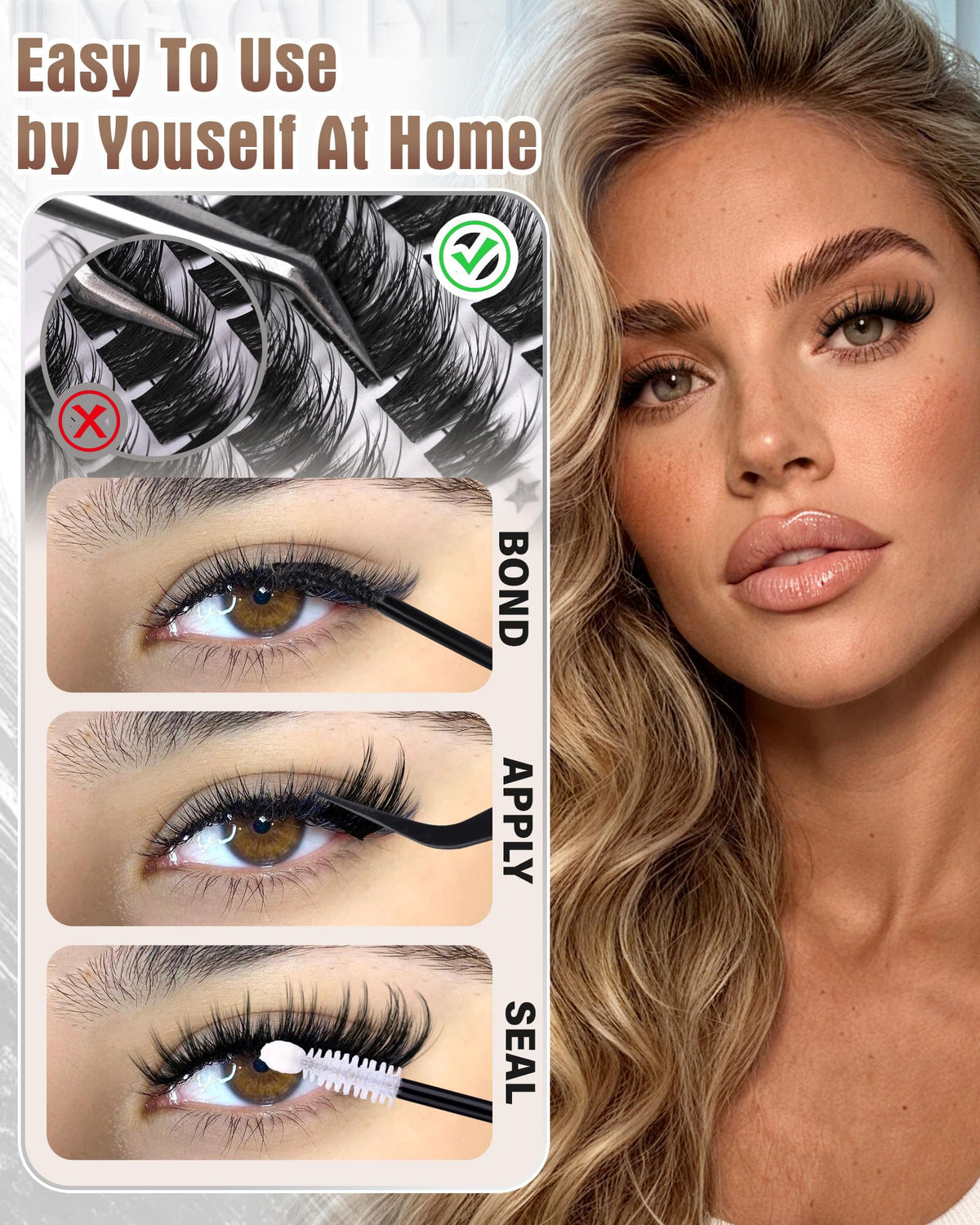 Zegaine lash edge profile showing gentle C curl for natural lift