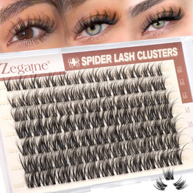 Zegaine front packaging showing cluster lashes and brand for easy identification