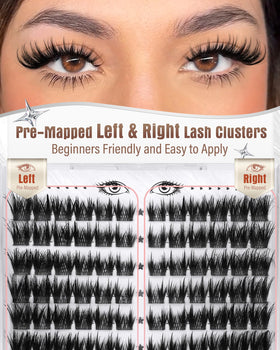 Zegaine lashes in use creating anime-style lifted outer corners