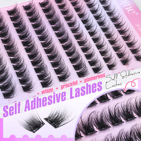 Zegaine lash cluster applied under natural lashes for instant lift and blend