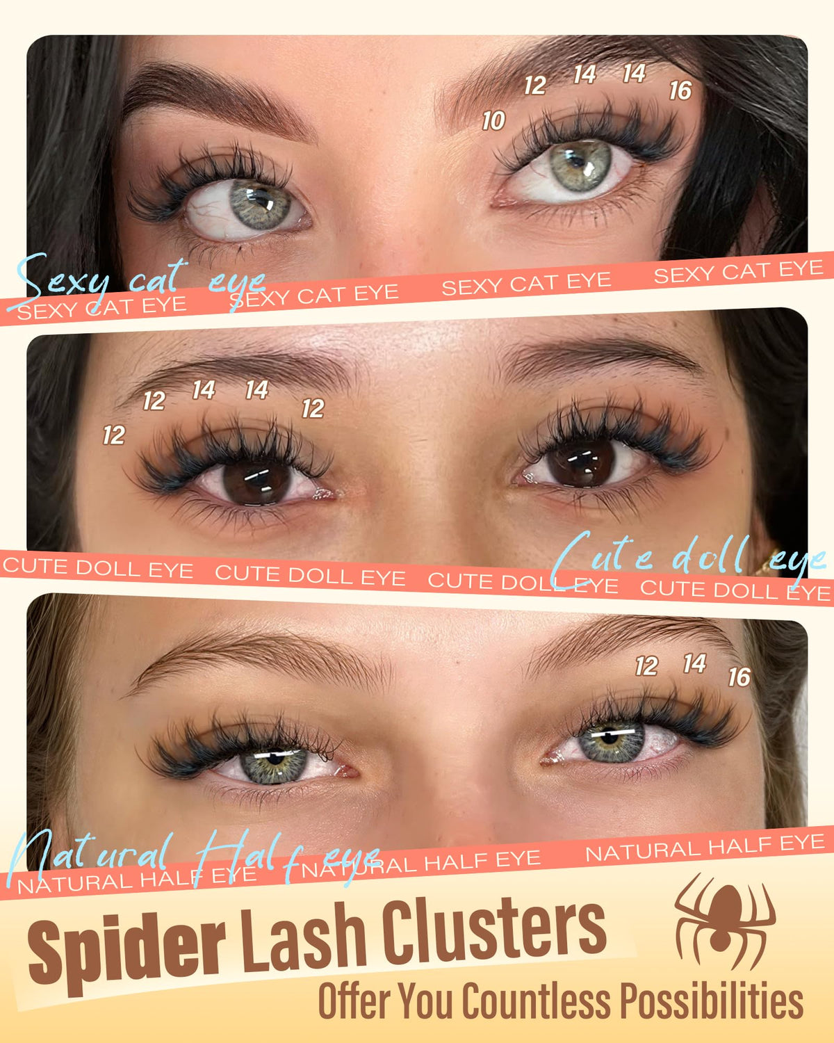 Zegaine invisible band close-up demonstrating seamless lash line blending