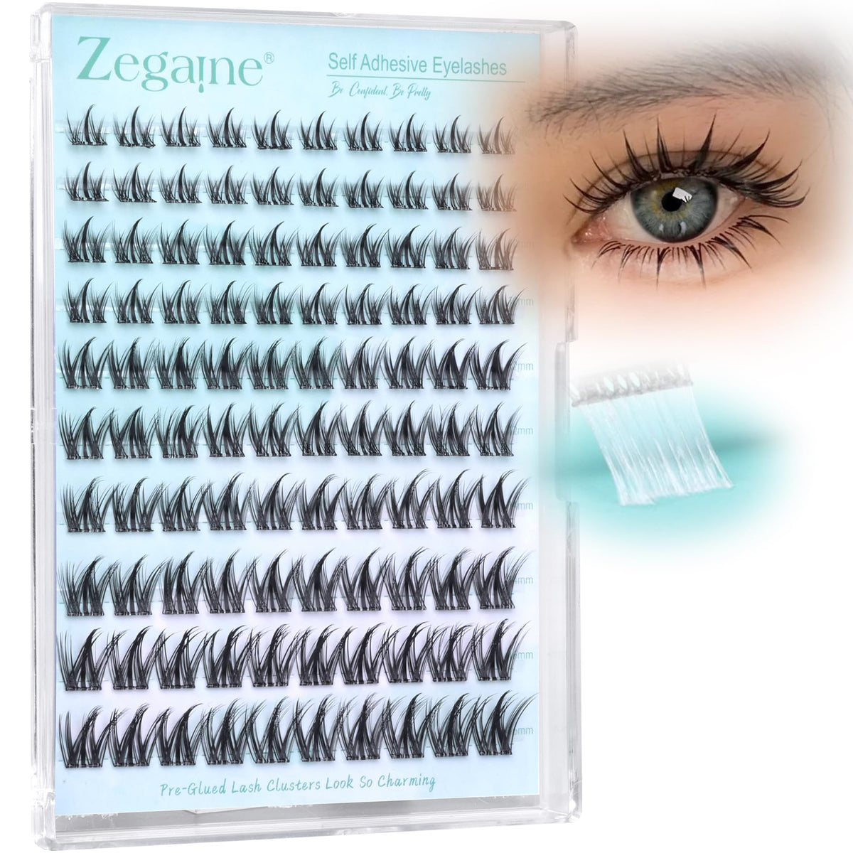 Zegaine lifestyle image of cosplay makeup creating a wide-eyed manga-inspired look