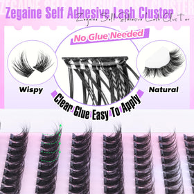 Zegaine lash fibers texture close-up showing soft, wispy C-curly benefit