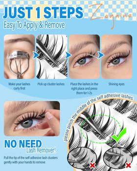 Zegaine demonstrating brief hair-dryer warmth tip to restore adhesive performance