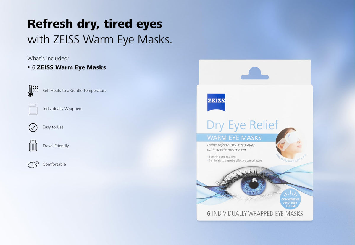 ZEISS mask in a purse, portable dry eye relief on-the-go