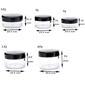 ZEJIA jar used to apply makeup sample showing neat sample dispensing