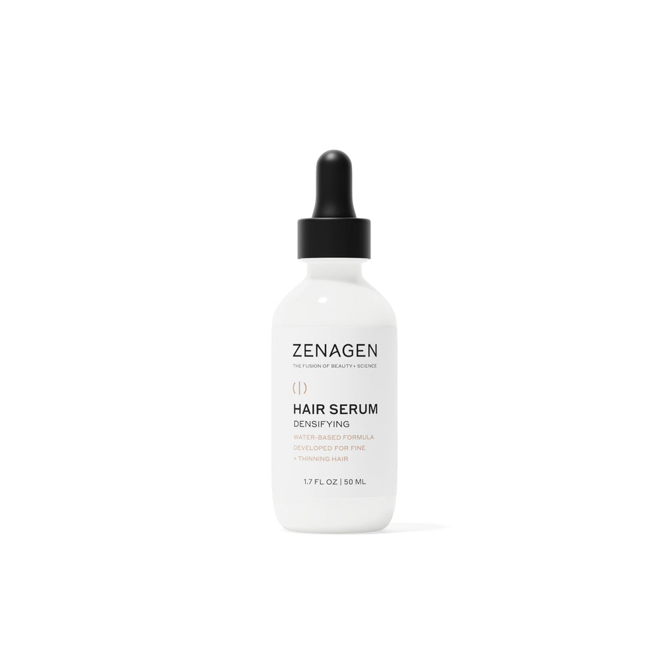 Zenagen bottle front view showing clean design and compact size benefit