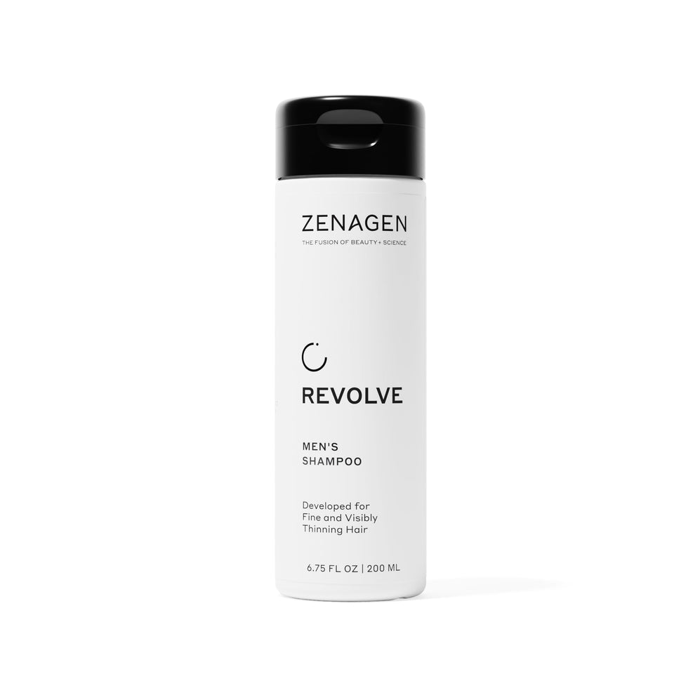 Zenagen Revolve front bottle showing branding and volume, conveys premium plant-based benefit