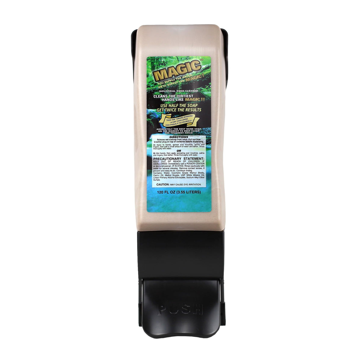 Zenex rinsed hands with no greasy residue demonstrating clean feel